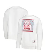ミッチェルネス メンズ アウター パーカー・スウェット シャツ Mitchell Ness Mens x Bud Light White Arizona Cardinals The Crest Pulのサムネイル