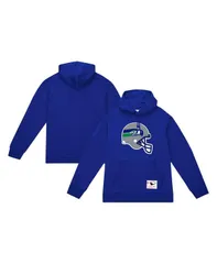 ミッチェルネス メンズ アウター パーカー・スウェット ヴィンテージ ロゴ Mitchell Ness Mens College Navy Seattle Seahawks Helmet Logo Vのサムネイル