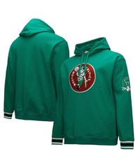 ミッチェルネス メンズ アウター パーカー・スウェット ヴィンテージ Mitchell Ness Mens Kelly Green Boston Celtics Chainstitch Appliqu