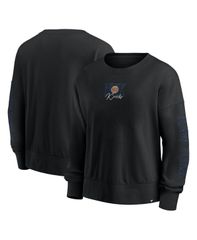 파나틱스 레이디스 아우터 파커 스웨트 셔츠 Fanatics Black New Yorknicks Oversized Game Day Pullover Sweatshir