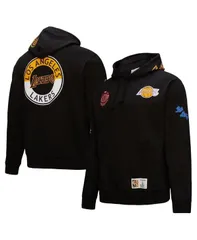 ミッチェルネス メンズ アウター パーカー・スウェット Mitchell Ness Mens Black Los Angeles Lakers Hardwood Classics Blackout Cのサムネイル