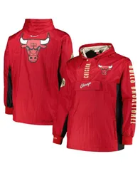 ミッチェルネス メンズ アウター ジャケット・ブルゾン トール パーカー Mitchell Ness Mens Red Chicago Bulls Big and Tall Hardwood Clasのサムネイル