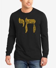 エルエーポップアート メンズ トップス Tシャツ LA Pop Art Chai Mens Word Art Long Sleeve TShirt Black ブラック