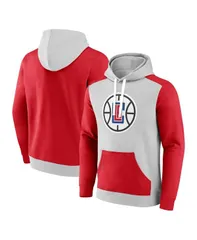 ファナティクス メンズ アウター パーカー・スウェット カラーブロック Fanatics Mens Gray Red LA Clippers Arcticolorblock Pullover Hoodie Gray Red グレー