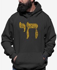 エルエーポップアート メンズ アウター パーカー・スウェット シャツ LA Pop Art Chai Mens Word Art Hooded Sweatshirt Grey グレー