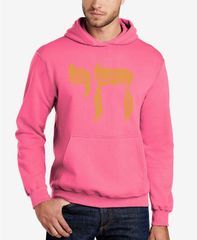 エルエーポップアート メンズ アウター パーカー・スウェット シャツ LA Pop Art Chai Mens Word Art Hooded Sweatshirt Pink ピンク