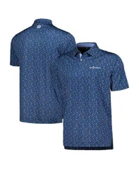 フットジョイ メンズ トップス ポロシャツ プリント FootJoy Mens Navy THE PLAYERS Custom Print Performance Polo Shirt Navy ネイのサムネイル
