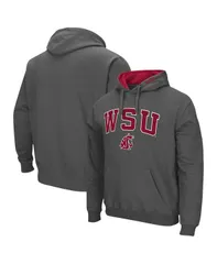 コロシアム メンズ アウター パーカー・スウェット ロゴ Colosseumens Charcoal Washington State Cougars Arch Logo 30 Pullover Hoodie Charcoal チャコール