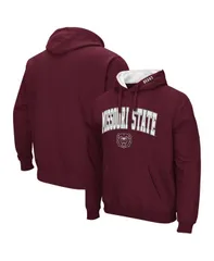 コロシアム メンズ アウター パーカー・スウェット ロゴ Colosseumens Missouri State University Bears Arch and Logo Pullover Hoodie Maroon マルーン
