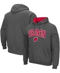 コロシアム メンズ アウター パーカー・スウェット ロゴ Colosseumens Wisconsin Badgers Arch Logo 30 Pullover Hoodie Charcoal チャコール
