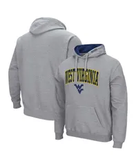 コロシアム メンズ アウター パーカー・スウェット ロゴ Colosseumens Heathered Gray West Virginia Mountaineers Arch and Logo 30 Pullover Hoodie Heathered Gra