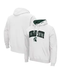 コロシアム メンズ アウター パーカー・スウェット ロゴ Colosseumens Michigan State Spartans Arch Logo 30 Pullover Hoodie White ホワイト