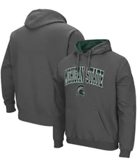 コロシアム メンズ アウター パーカー・スウェット ロゴ Colosseumens Michigan State Spartans Arch Logo 30 Pullover Hoodie Charcoal チャコール