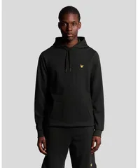ライルアンドスコット メンズ アウター パーカー・スウェット フリース Lyle Scott Mens Fly Fleece Long Sleeve Hoodie Jet black ブラック