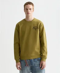 スコッチアンドソーダ メンズ アウター パーカー・スウェット シャツ ロゴ SCOTCH SODA Mens Chest Logo RegularFit Sweatshirt Green Moss グのサムネイル