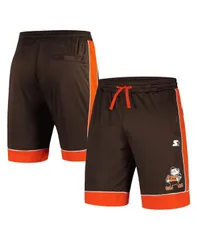 スターター メンズ ボトムス ハーフパンツ・ショーツ ヴィンテージ ショートパンツ Starter Mens Brown Orange Distressed Cleveland Browns Vintのサムネイル