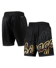 ミッチェルネス メンズ ボトムス ハーフパンツ・ショーツ ショートパンツ Mitchell Ness Mens Black Chicago Bulls Big Face 40 Fashion Shorのサムネイル