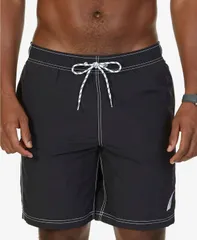ナウティカ メンズ 水着 ハーフパンツ・ショーツ ナイロン Nautica Mens Quick Dry Nylon 8 Swim Trunks True Black ブラック