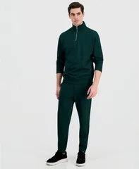 ヒューゴボス メンズ ボトムス カジュアルパンツ ジャージー Hugo Boss Mens Dayote Jersey Trouser Pants GREEN グリーンのサムネイル