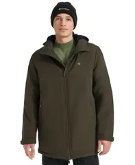 チャンピオン メンズ アウター ジャケット・ブルゾン コート ジャケット Champion Mens Performance Hooded Faux SherpaLined Peacoat Jacket Forest Night フォレスト