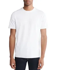 カルバンクライン メンズ トップス Tシャツ コットン Calvin Klein Mens Short Sleeve Supima Cotton Interlock TShirt Bright White ホワイト