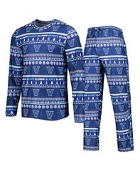 コンセプツ スポーツ メンズ トップス Tシャツ パンツ シャツ Concepts Sport Mens Navy Villanova Wildcats Swivel Long Sleeve Tshi