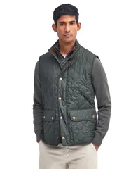 バブアー メンズ アウター ニット・セーター キルティング ベスト Barbour Mens Lowerdale Quilted Vest Sage セージのサムネイル