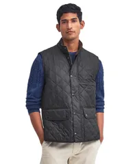バブアー メンズ アウター ニット・セーター キルティング ベスト Barbour Mens Lowerdale Quilted Vest Black ブラックのサムネイル