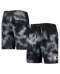 ニューエラ メンズ ボトムス ハーフパンツ・ショーツ ショートパンツ New Era Mens Black Las Vegas Raiders TieDye Shorts Black ブラックのサムネイル