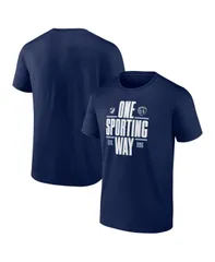 ファナティクス メンズ トップス Tシャツ Fanatics Mens Navy Sporting Kansas City Fundamentals TShirt Navy ネイビー