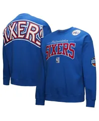 ミッチェルネス メンズ アウター パーカー・スウェット ヴィンテージ シャツ Mitchell Ness Mens Royal Philadelphia 76ers Hardwood Classicsのサムネイル