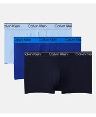 カルバンクライン メンズ アンダーウェア ボクサーパンツ ローライズ Calvin Klein Mens 3Pack Low Rise Trunk Shoreline Royalty Blue Bell ブルー