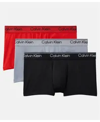 カルバンクライン メンズ アンダーウェア ボクサーパンツ ローライズ Calvin Klein Mens 3Pack Low Rise Trunk Black Sleet Adrenaline Rush ブラック