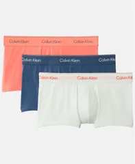 カルバンクライン メンズ アンダーウェア ボクサーパンツ ローライズ Calvin Klein Mens 3Pack Icon Stretch Low Rise Trunks Gray HeatherWhiteBlack ホワイト