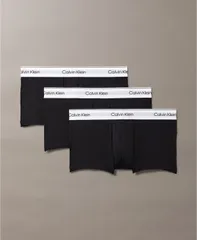 カルバンクライン メンズ アンダーウェア ボクサーパンツ ローライズ Calvin Klein Mens 3Pack Icon Stretch Low Rise Trunks Black ブラック
