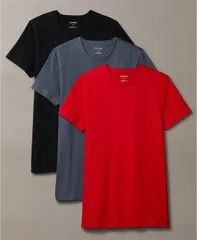 カルバンクライン メンズ トップス Tシャツ クルーネック コットン Calvin Klein Mens 3Pack Cotton Classics Crewneck TShirts TurbulenceAdrenaline RushBlack ブラック