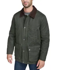 コールハーン メンズ アウター ジャケット・ブルゾン コーデュロイ シャツ ジャケット Cole Haan Mens CorduroyShirtCollar Puffer Rain Jacket Arのサムネイル