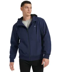 チャンピオン メンズ アウター ジャケット・ブルゾン ジャケット Champion Mens Sport Shell Hooded Zipper Jacket Peacoat