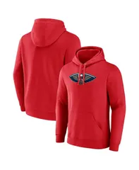 ファナティクス メンズ アウター パーカー・スウェット ロゴ パーカー Fanatics Mens Red New Orleans Pelicans Primary Logo Pullover Hooのサムネイル