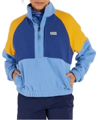 マーモット レディース トップス シャツ フリース Marmot Womens Retrocklin 12 Zip Fleece Blue BonnetTwilightGold ブルーのサムネイル