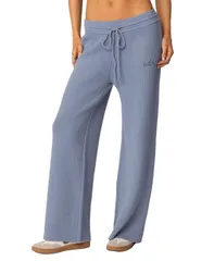 【送料無料】 アディクテッド レディース カジュアルパンツ ボトムス Womens Kris Ribbed Knit Sweatpants Blue