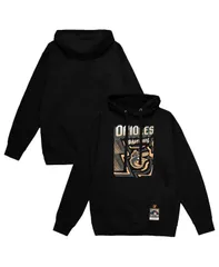 ミッチェルネス メンズ アウター パーカー・スウェット パーカー Mitchell Ness Mens Black Baltimore Orioles Sidewalk Sketch Pulloverのサムネイル