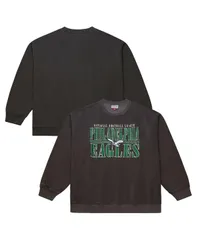 ミッチェルネス メンズ アウター パーカー・スウェット ヴィンテージ スウェット シャツ ダウン ロゴ Mitchell Ness Mens Black Philadelphia Eagles Dowのサムネイル