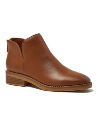 ランズエンド レディース シューズ ブーツ・レインブーツ アンクル ブーツ Lands End Womens Essential Zip Up Ankle Booties Dark caramel lのサムネイル