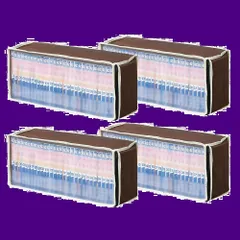 収納ボックス 収納ケース コミック収納 漫画 収納袋 収納 4枚組 漫画本 クローゼット パッと見えるコミック収納袋 本 アイメディア(Aimedia) コミック