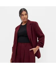 シティーシック レディース アウター ジャケット・ブルゾン ブレザー CITY CHIC Womens Abbie Blazer Dark cherry