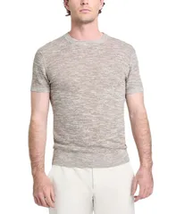 ゲス メンズ アウター ニット・セーター 半袖 GUESS Mens Goodwin Textured ShortSleeve Sweater Walnut Shellのサムネイル