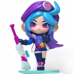 【中古】トレーディングフィギュア Chibi Arcade Caitlyn 「POPMART Fight For the Golden Spatula ちびシリーズ II」