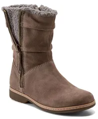 アース レディース シューズ ブーツ・レインブーツ Earth Womens Hyland Cozy Waterepellent Boots Dark Grey Suede グレーのサムネイル