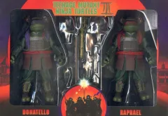【中古】フィギュア ラファエロ＆ドナテロ 2PK 「ティーンエイジ・ミュータント・ニンジャ・タートルズ3」 7インチアクションフィギュア 豆魚雷限定